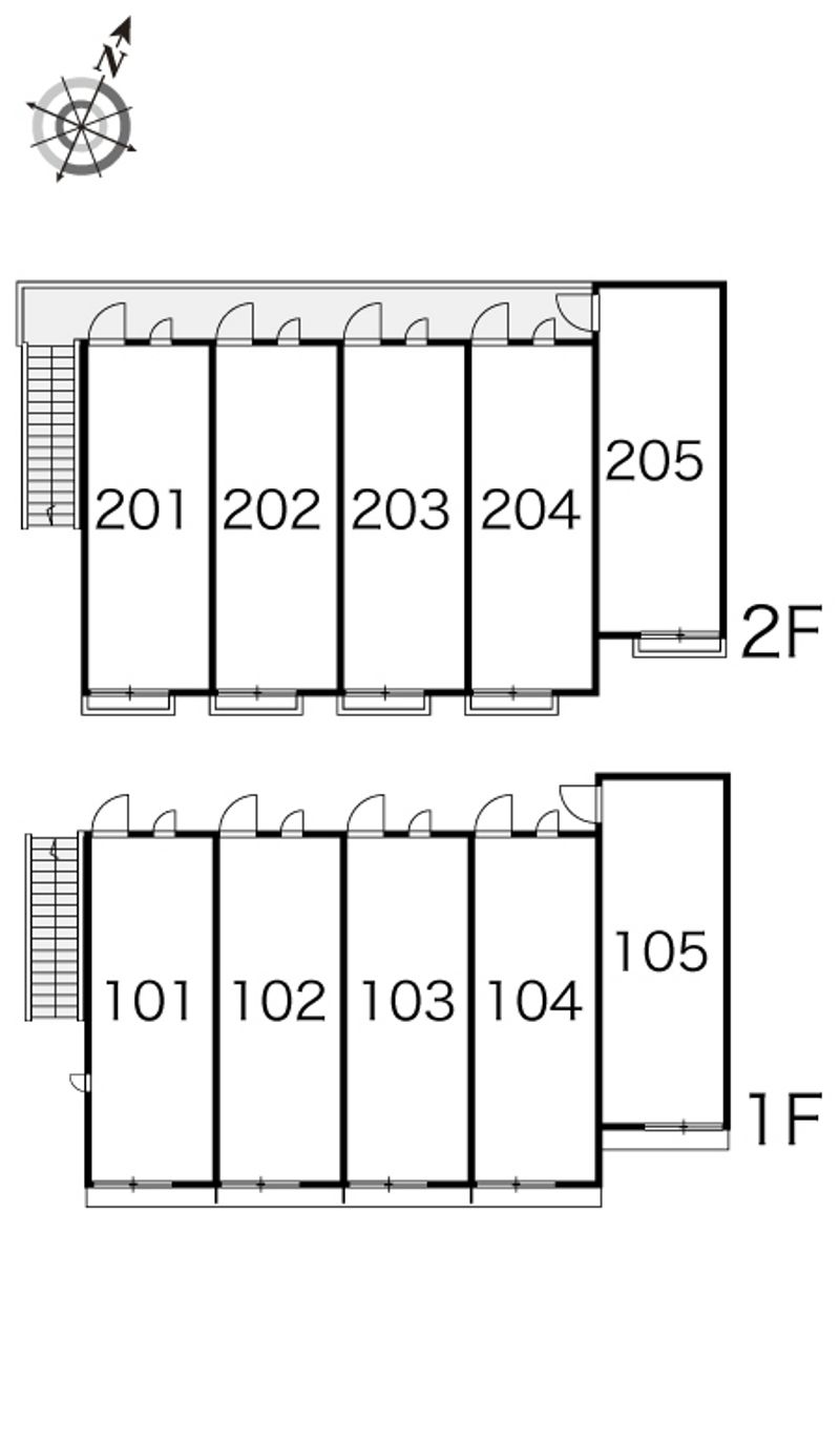 レオパレスマリーナ深江 間取り配置図