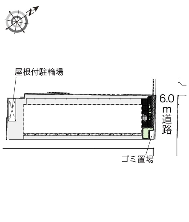 レオパレス西阿弥陀寺２００９ 配置図