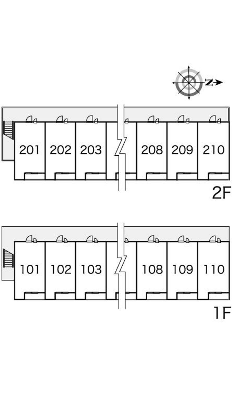 レオパレス豊中南Ⅲ 間取り配置図