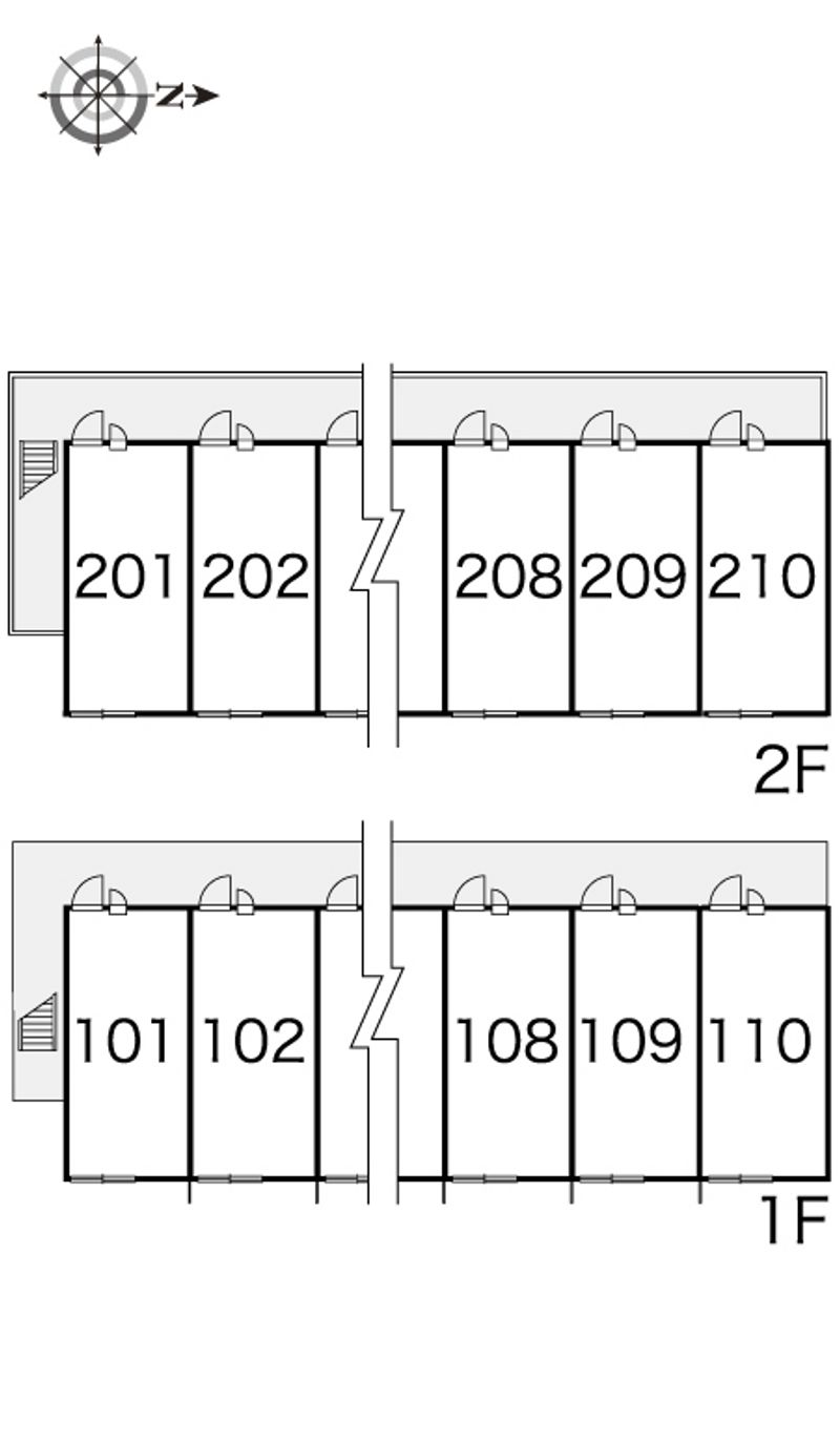 レオパレスソン　ド　メール 間取配置図