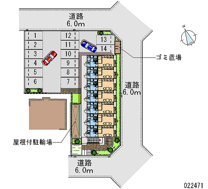 レオパレスセジュール 月極駐車場