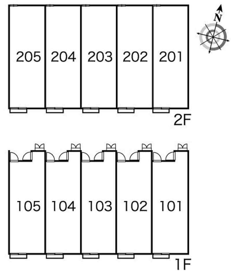レオパレスＨＹＴ　Ⅵ 間取配置図