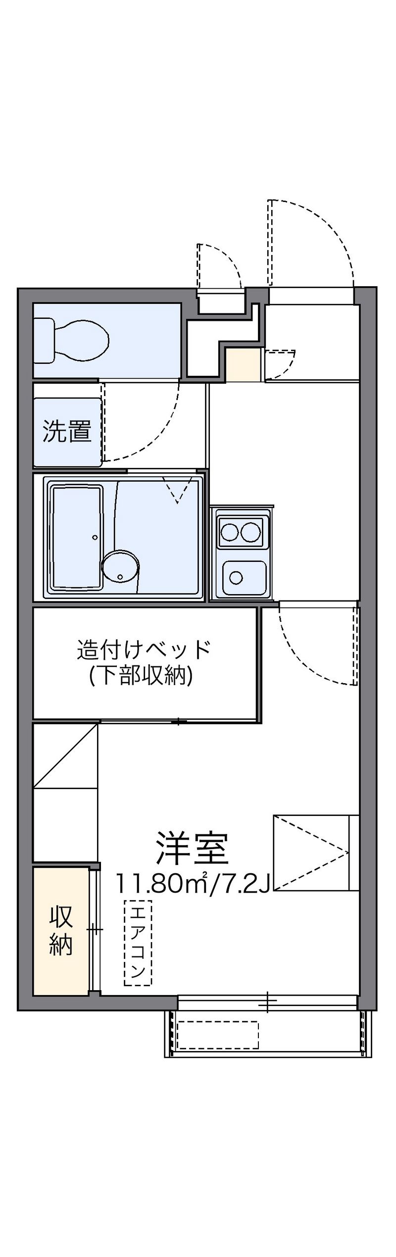 レオパレスボレロ 間取図