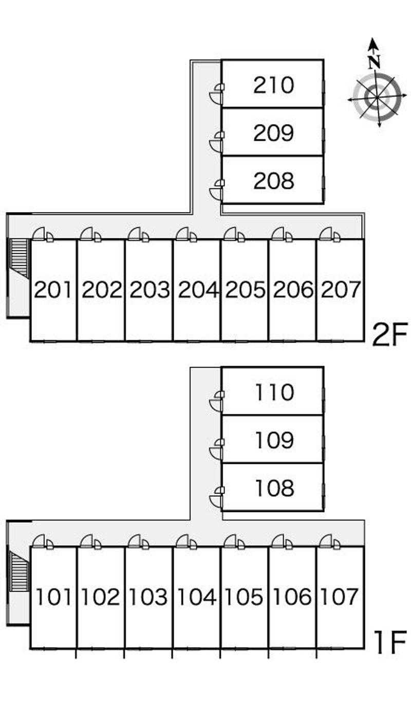 レオパレスクレインコート横田 間取配置図