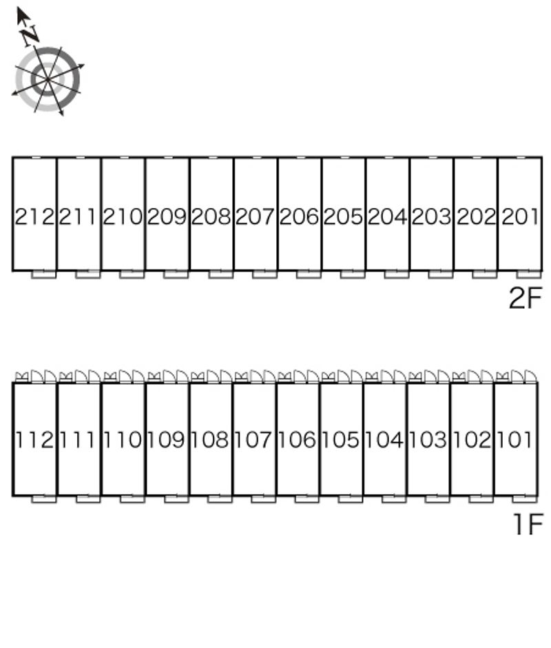レオパレスＳＵＮ　さくら 間取配置図