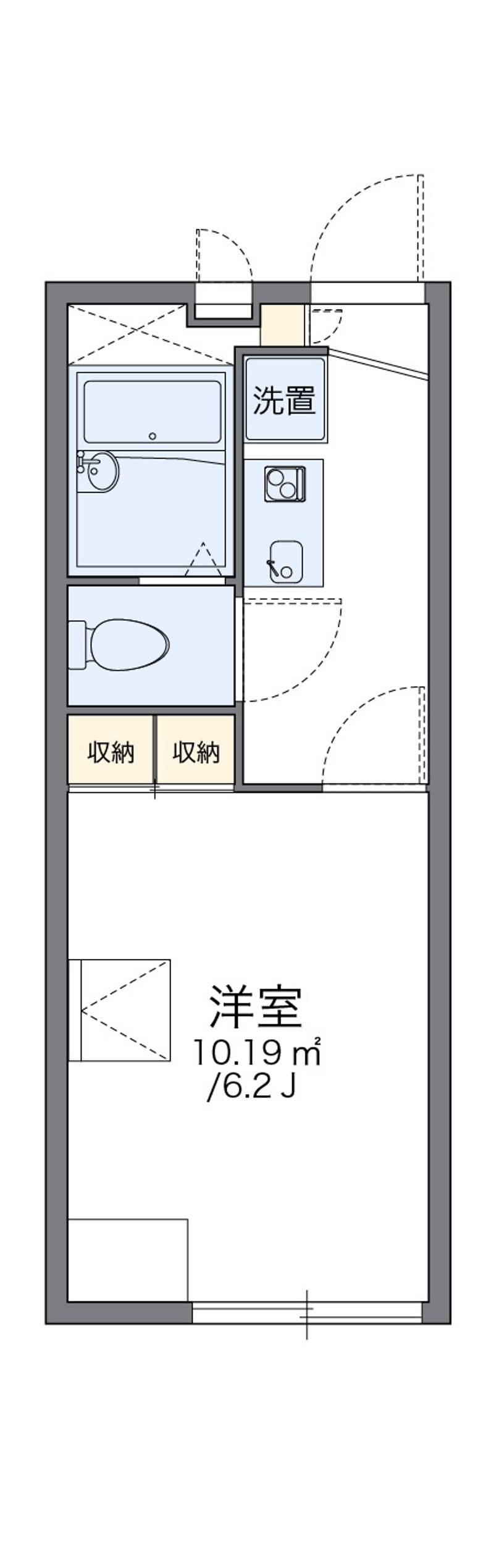 レオパレス高麓台 間取図