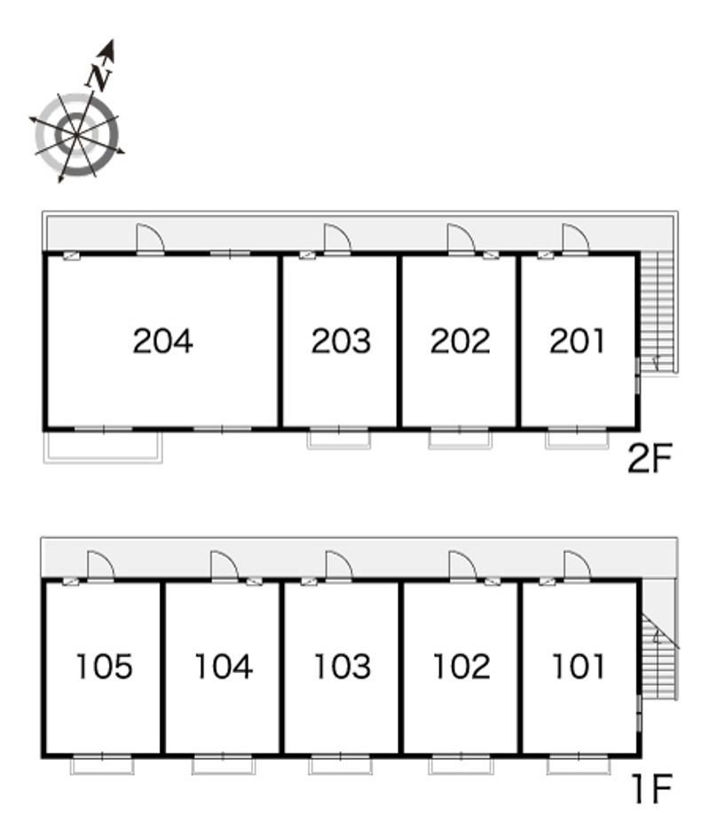 レオパレスＫＡＭＩＴＡＮＩＧＡＭＩ 間取り配置図