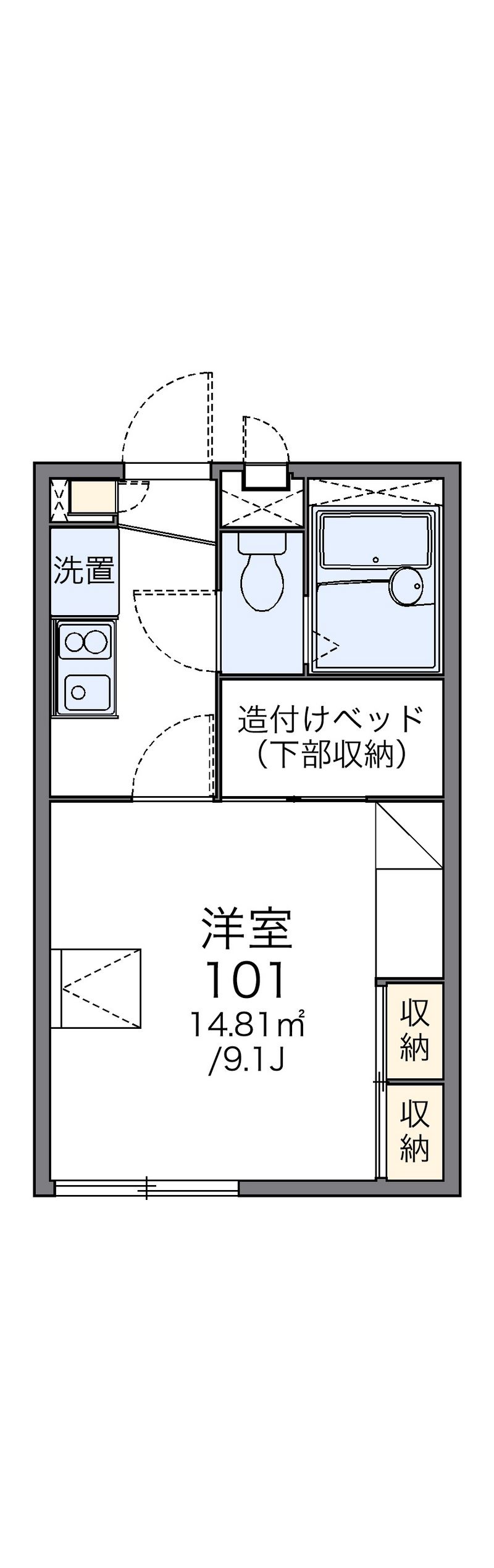 レオパレスＣｏｚｙ　ｃｏｕｒｔ 間取図