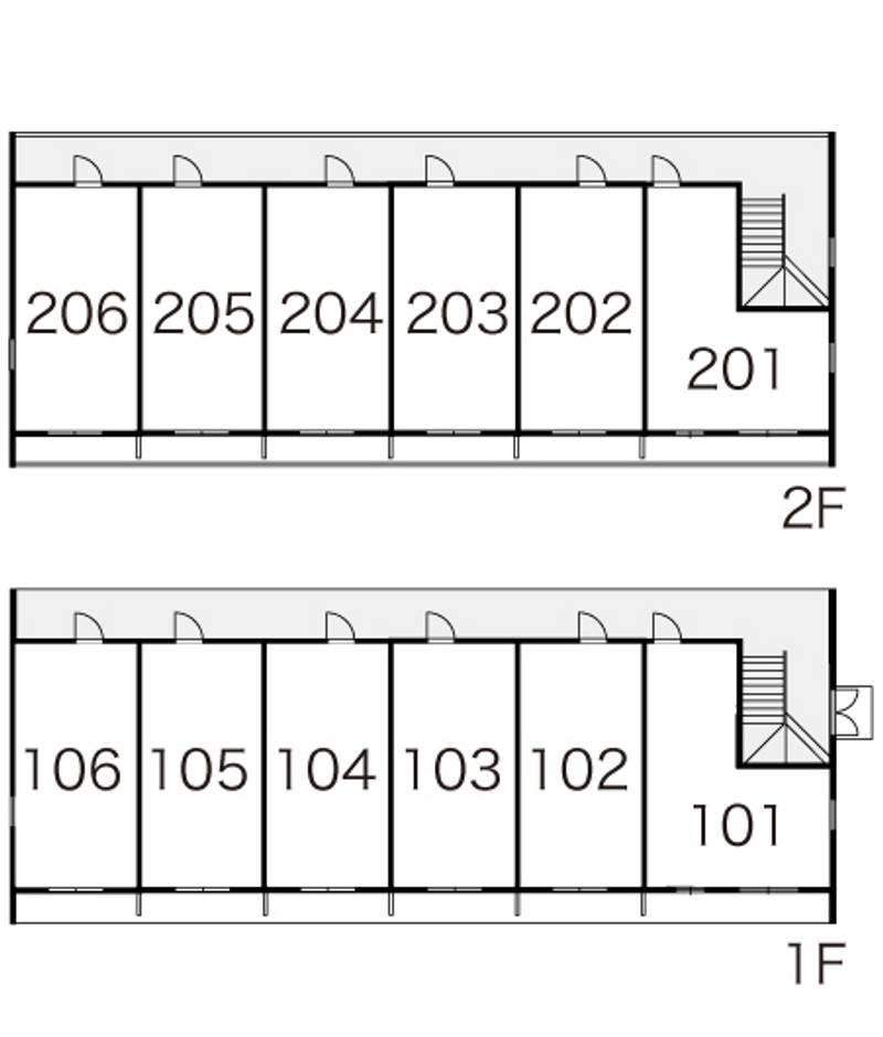 レオパレス梨乃木坂 間取り配置図