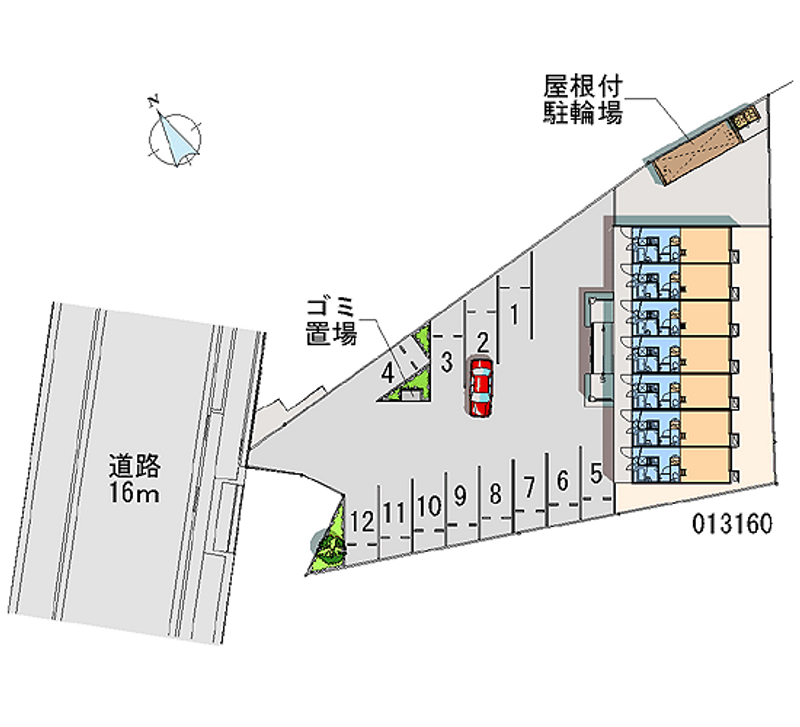 レオパレスｍ２ 月極駐車場