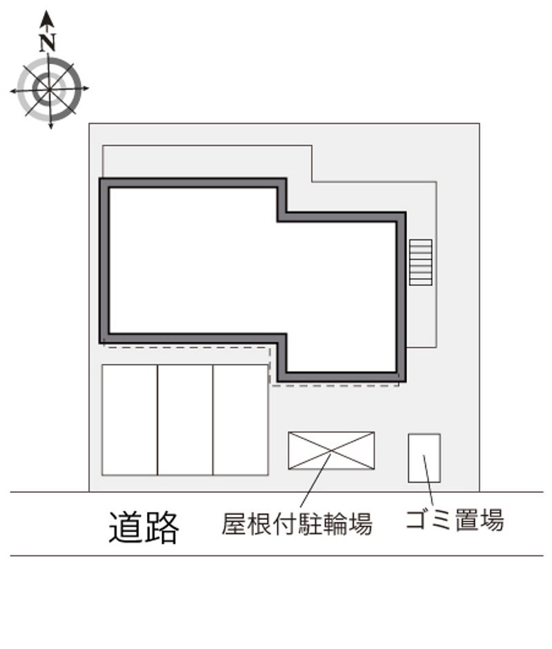 レオパレス円町 配置図