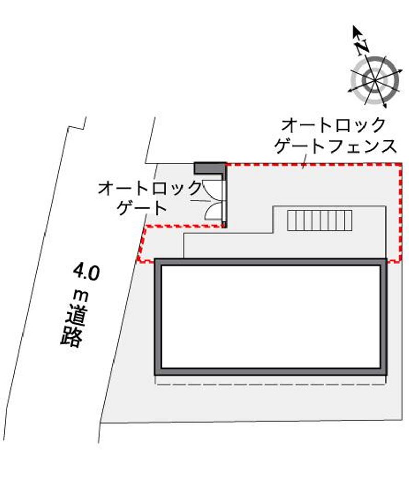 レオパレスサンヴィレッジ１８ 配置図