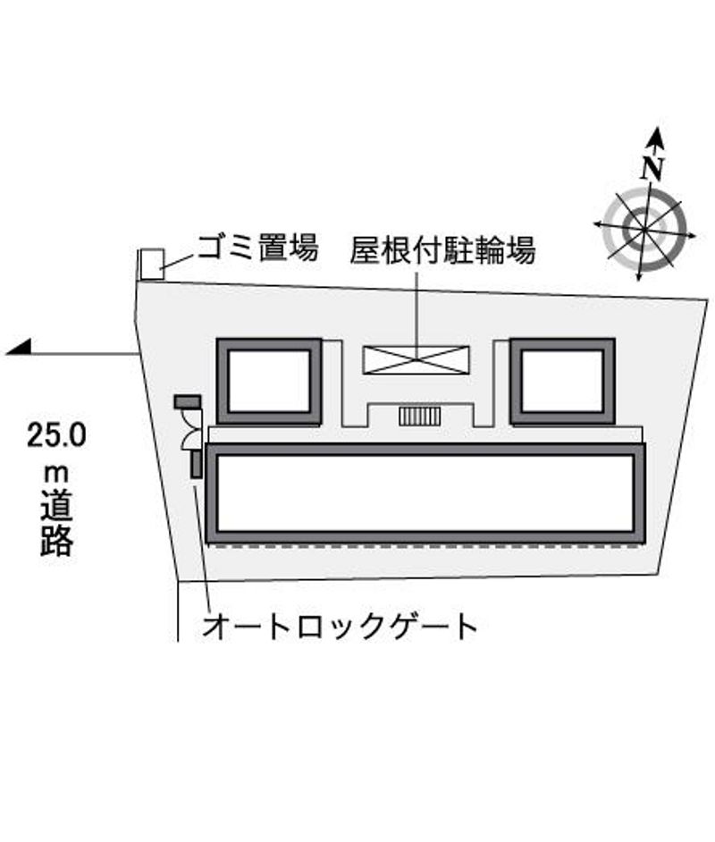 レオパレスメゾンリベルテ 配置図