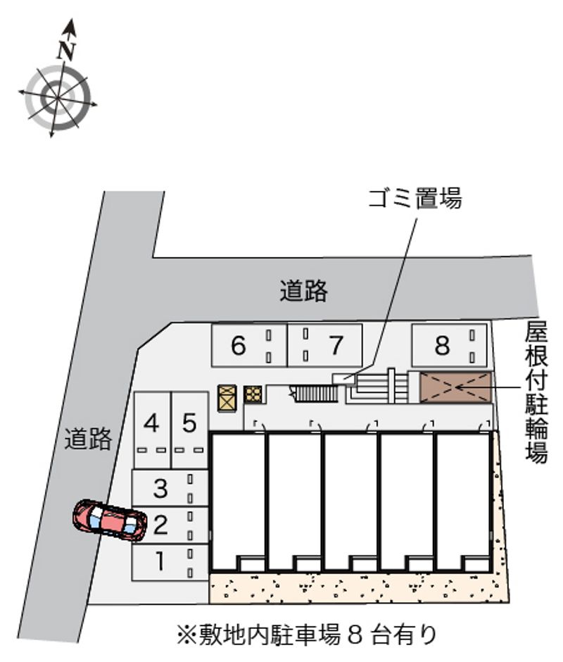 レオネクストグランシャリオ嵐山 配置図