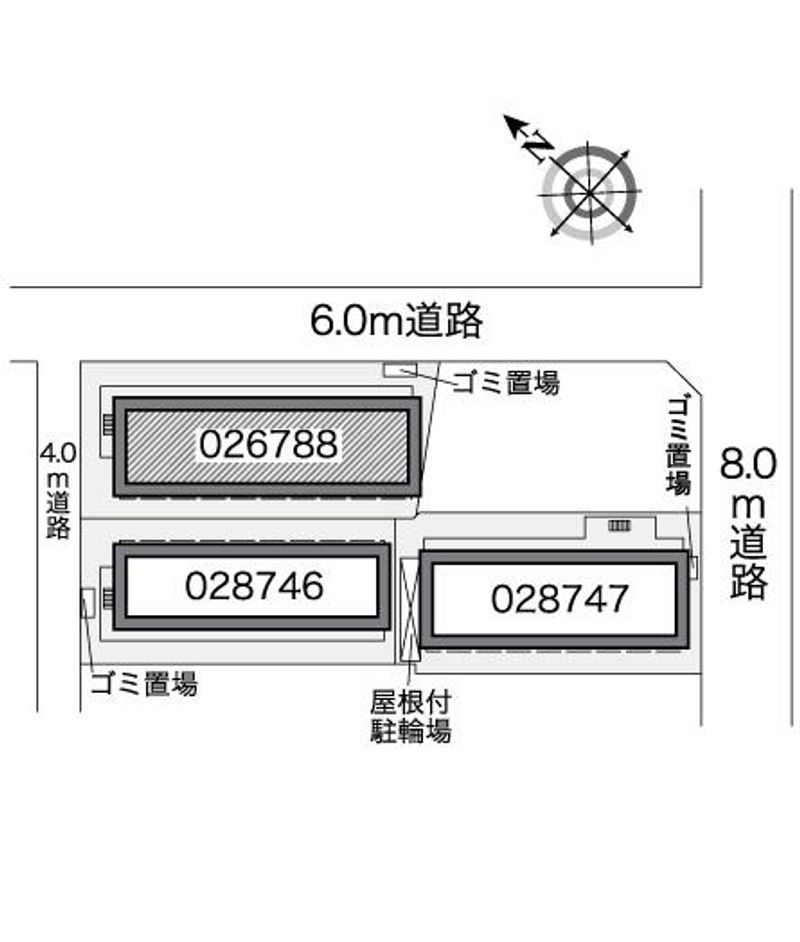 レオパレスウィステリア平井 配置図