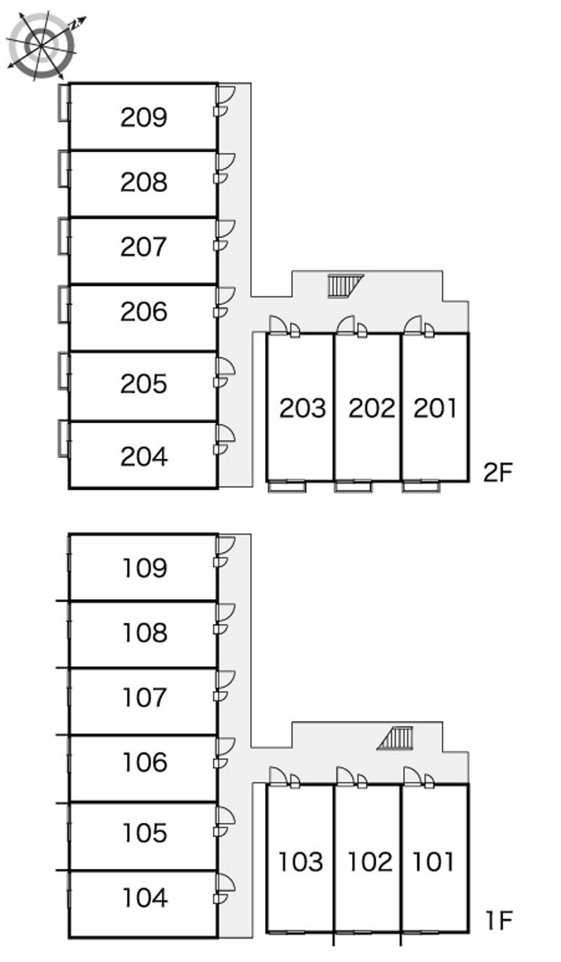 レオパレスＷＩＮＤ　ＭＩＬＬ 間取配置図