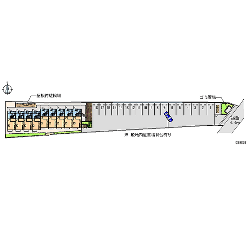 39858 bãi đậu xe hàng tháng