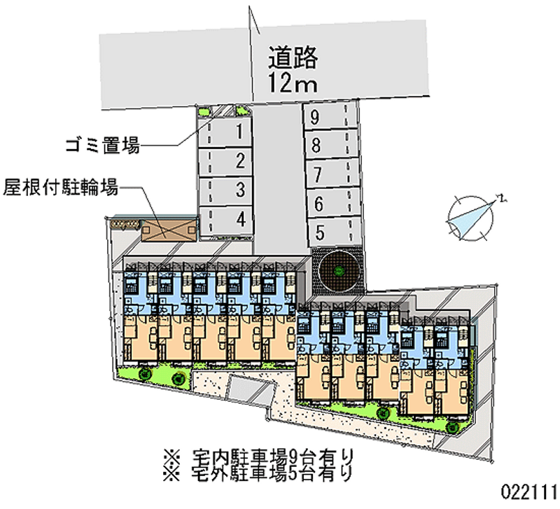 レオパレスタッドポウル 区画図