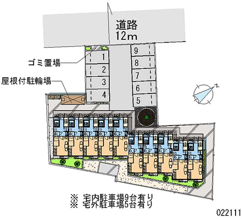 レオパレスタッドポウル 月極駐車場