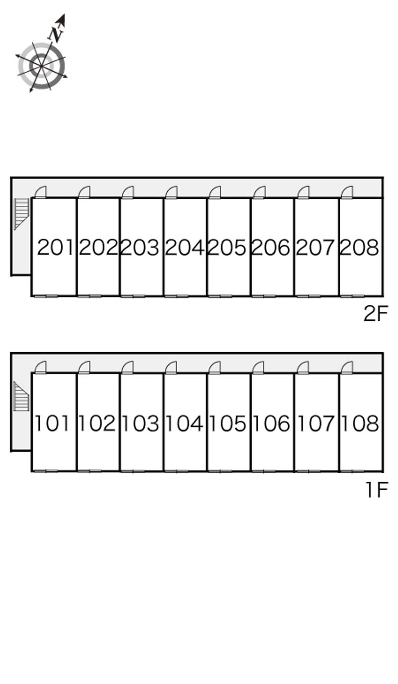 レオパレスグロリア　イン 間取配置図