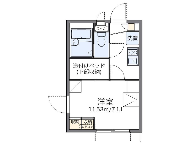 レオパレスハウス　ホウオウ 間取図