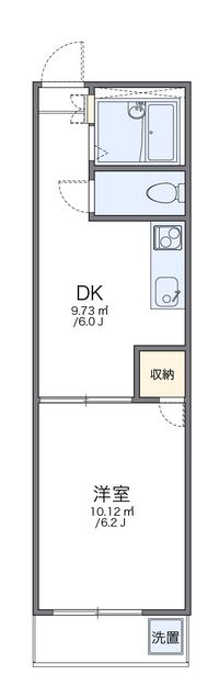 レオパレス本城東四番館 間取り図