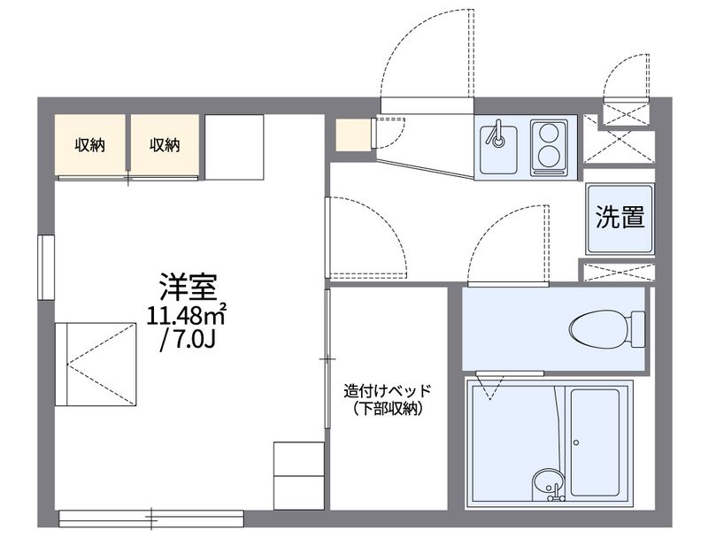 レオパレス第６鈴木ビル 間取図