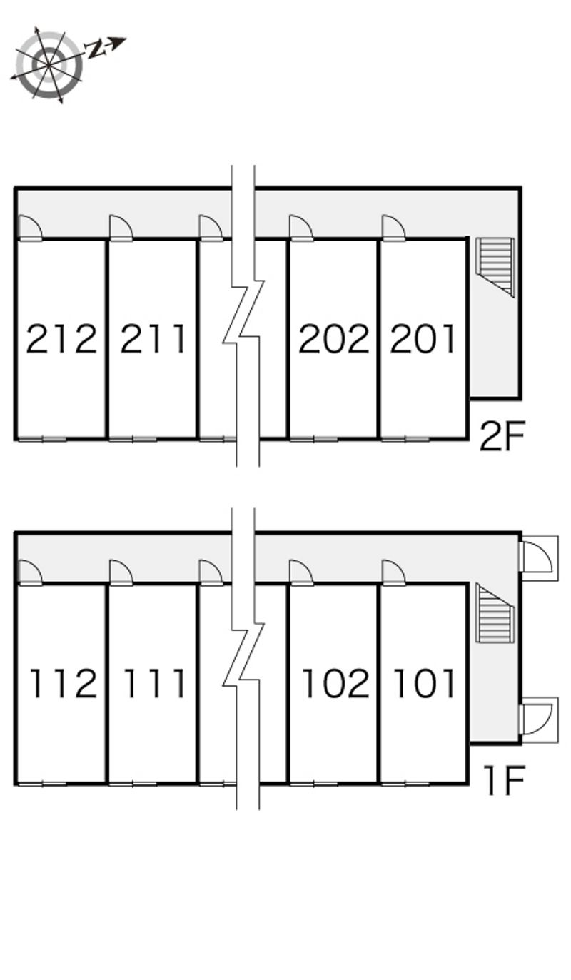 レオパレスフレンドリー 間取配置図