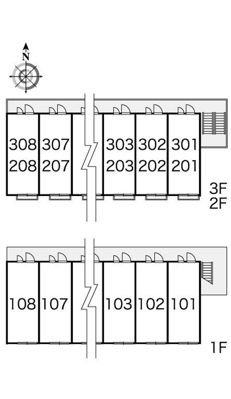 レオパレスマドレーヌ 間取配置図