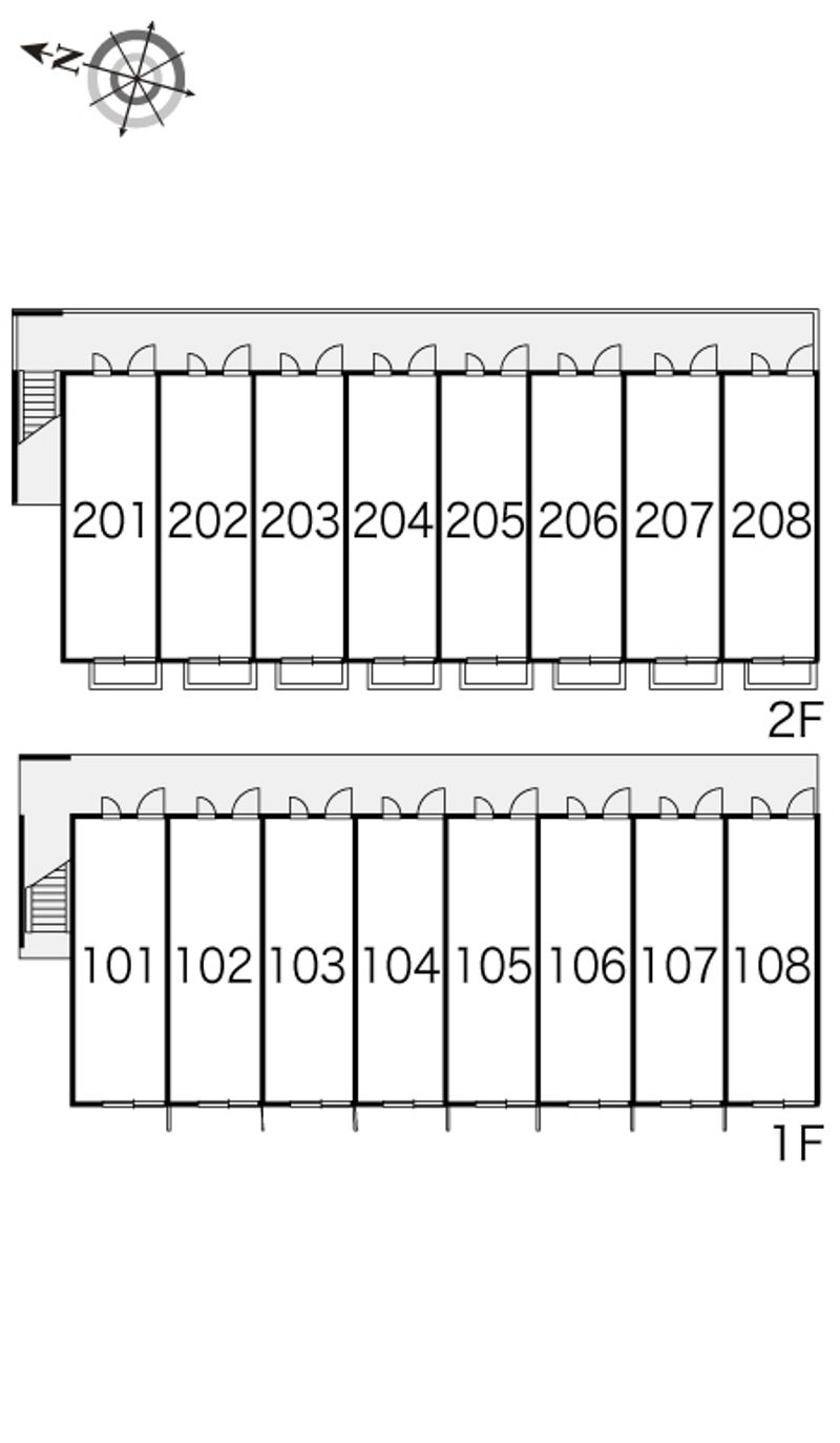 レオパレスラッキーハイム 間取配置図