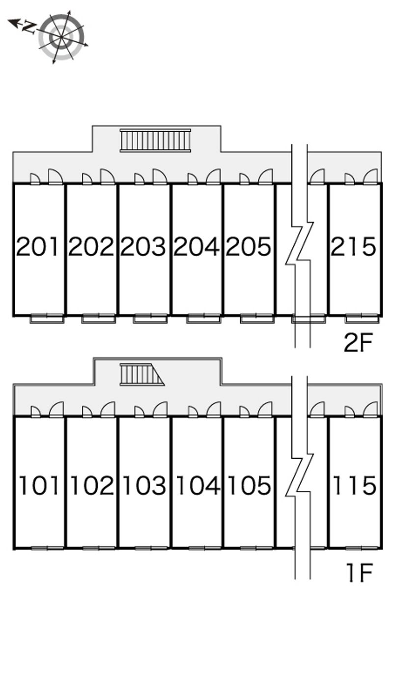 レオパレスグランツⅢ 間取配置図
