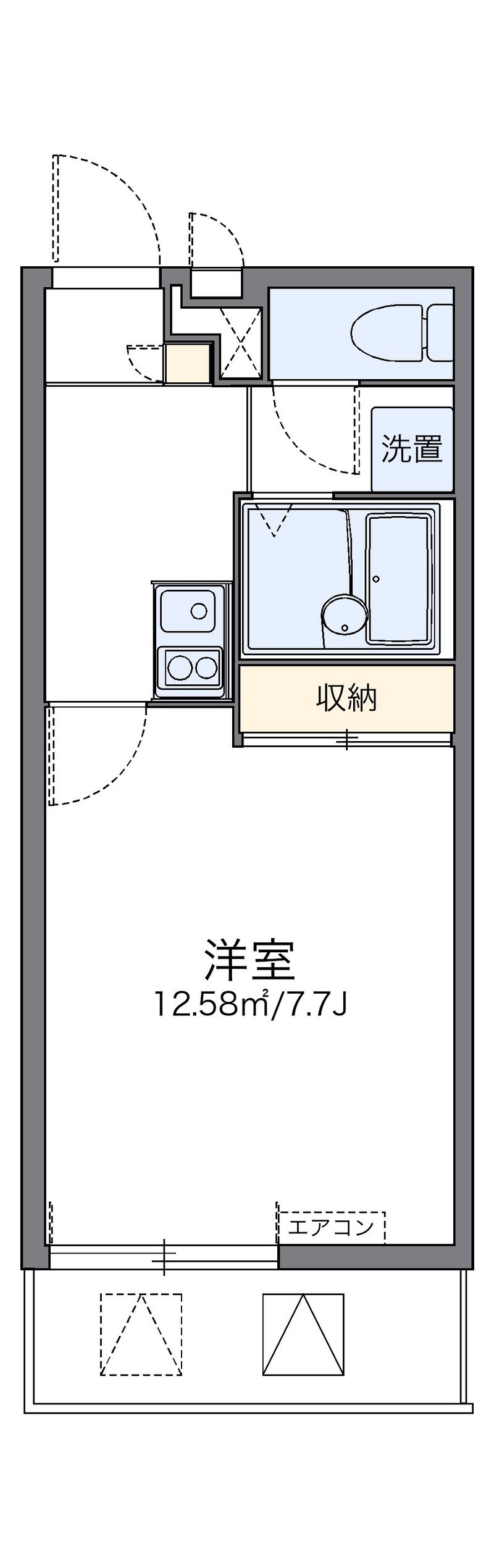 レオパレスピアニシモ 間取図