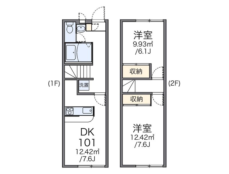 レオパレスサニーハイム光善寺 間取図