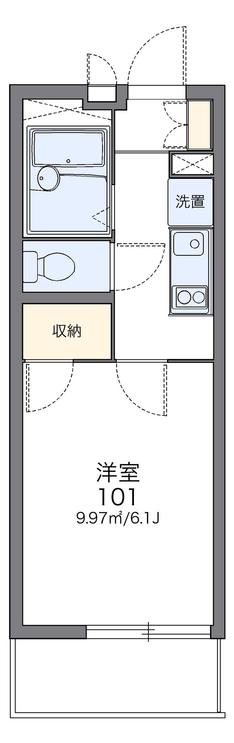 レオパレスリソランテ 間取図