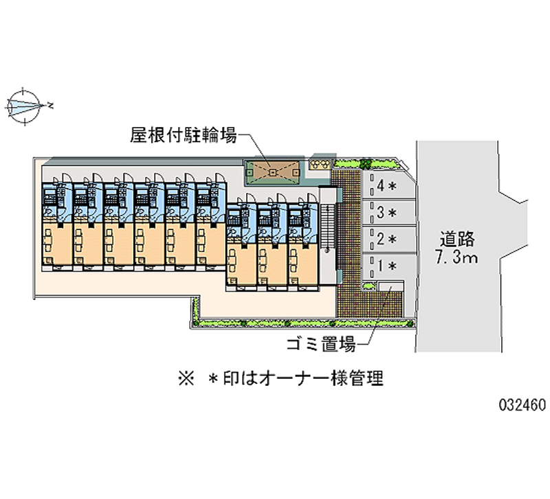 レオパレス三ッ沢アーバニティ 区画図