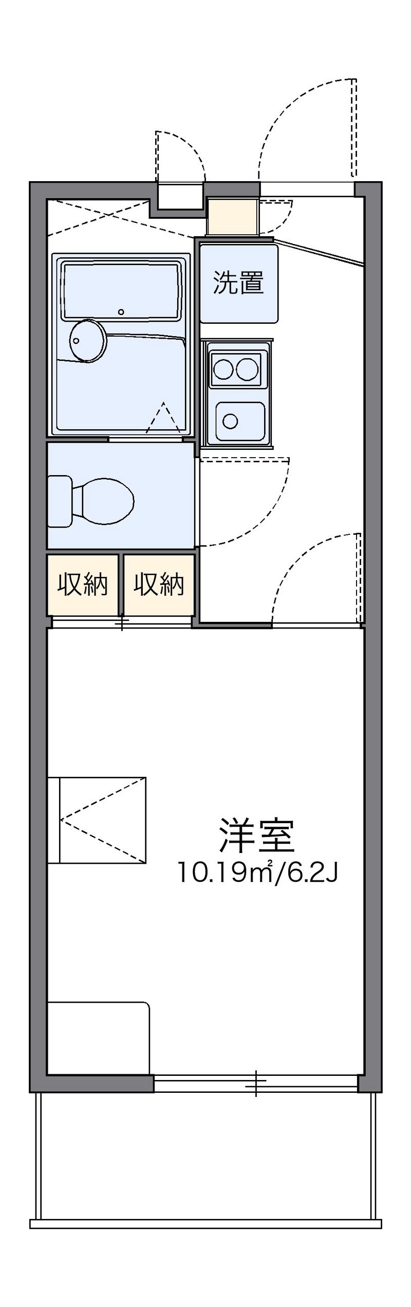 レオパレス小野 間取図