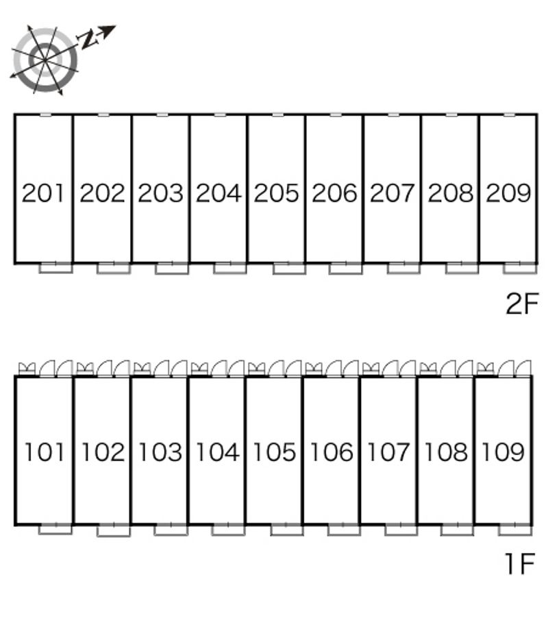 レオパレスＫｅｎｄａ 間取配置図