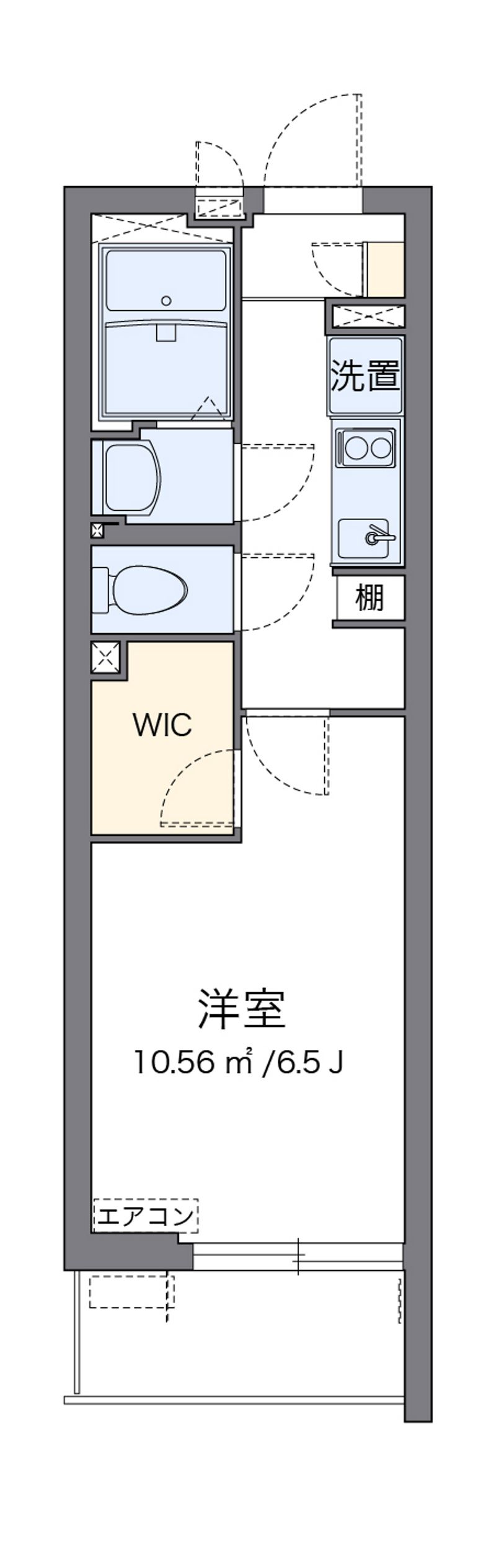 クレイノ陸王 間取図