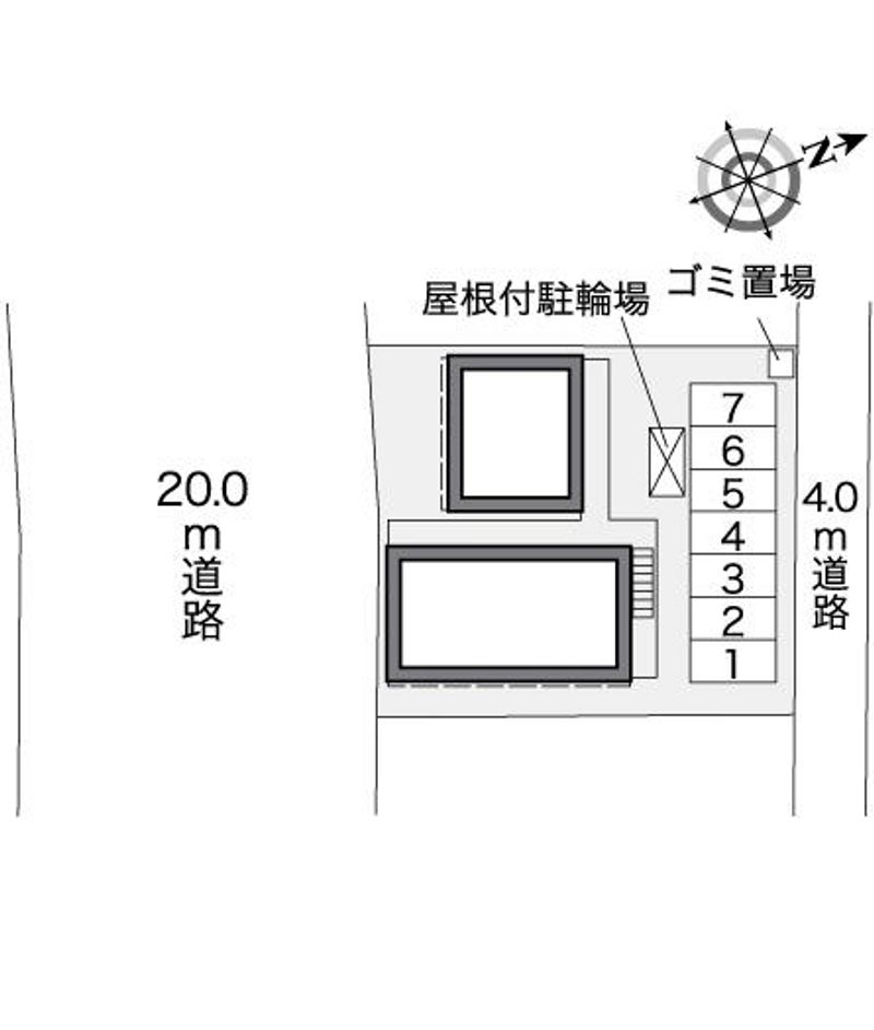 レオパレス浦里 配置図