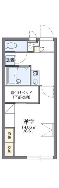 レオパレスドリーミー塩浜 間取り図