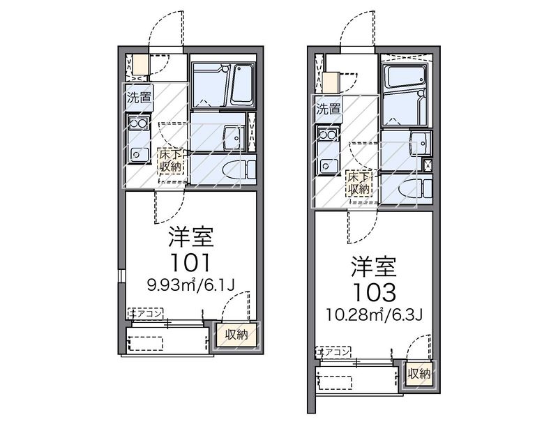 レオネクストパークサイドあおい 間取図