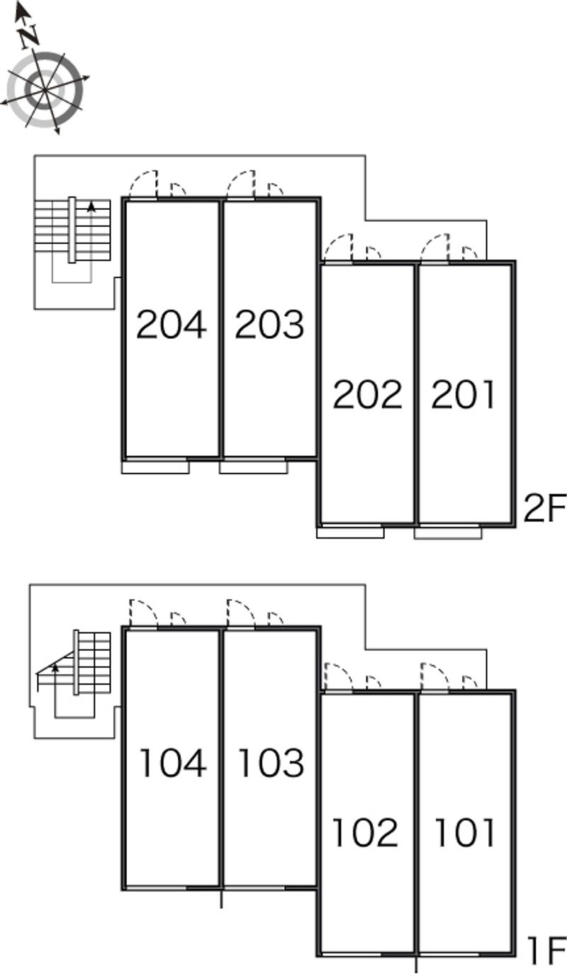 レオパレス明和第２ 間取り配置図