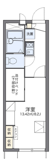 レオパレスソルヴェーグ 間取り図