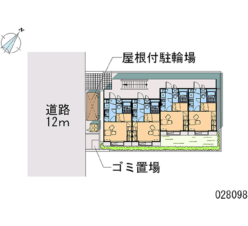 レオパレスＭＯＮＴＥＭＡＲＥ 区画図