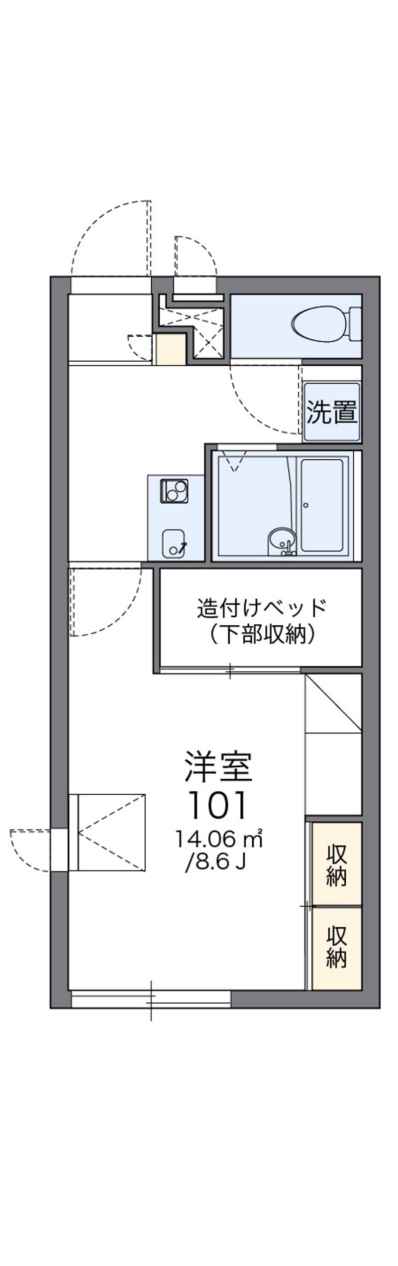 レオパレスクレド六甲 間取図