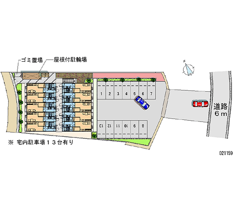 レオパレスｒａｄｕｎｏ雲宮 月極駐車場