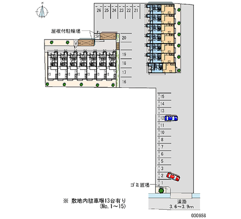 レオパレス悠　１ 月極駐車場