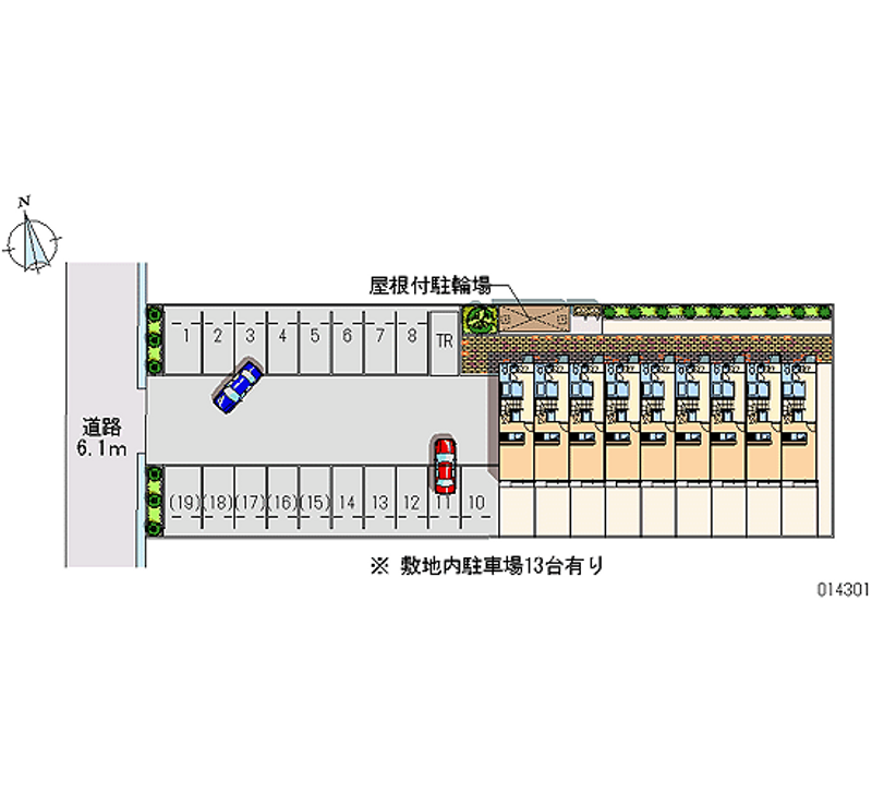 14301 Monthly parking lot