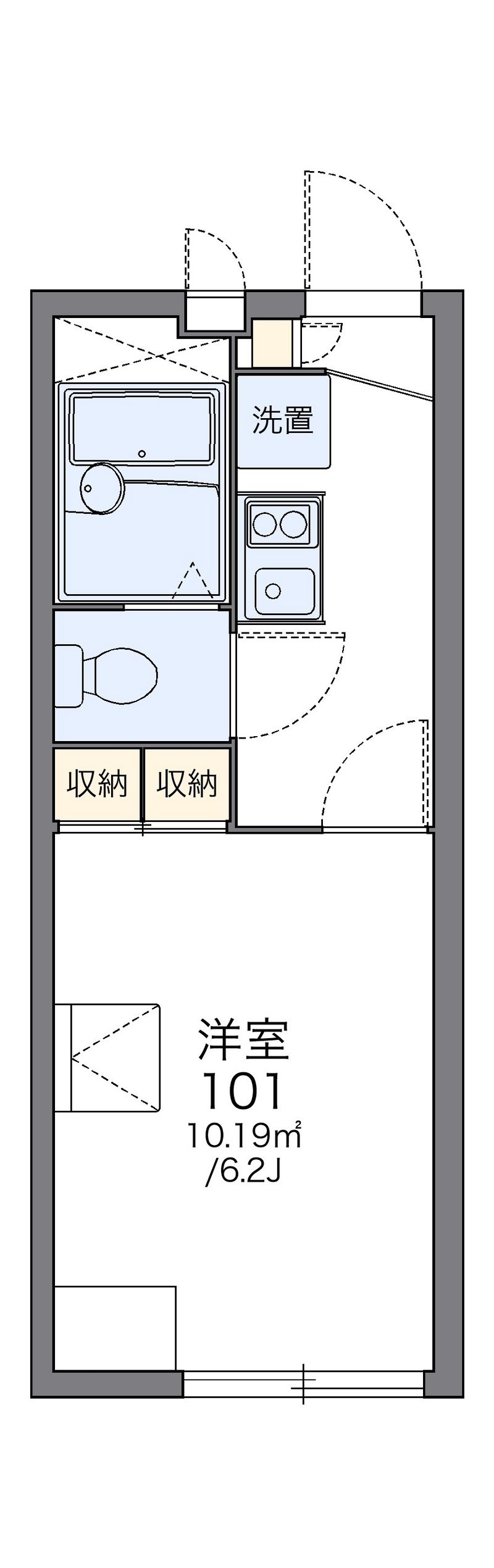 レオパレスグランシャリオ 間取図