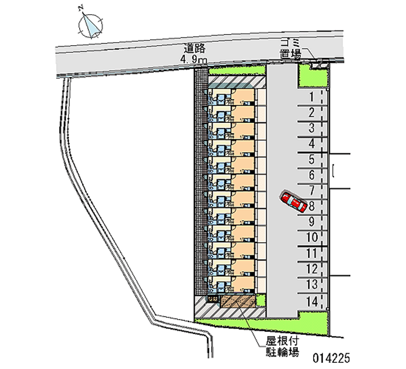 14225 bãi đậu xe hàng tháng